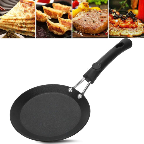 NonStick Frying Pan, Breakfast Fried Egg Pancake Pan, Cooking Pot with Heat-Insulating Handle for Home Kitchen