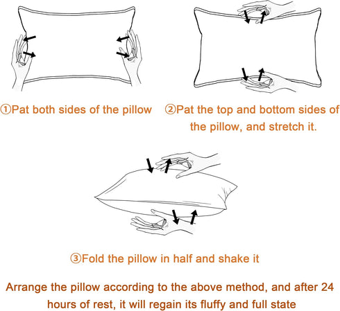 2 Pack 11"x7" BEDSUM Tiny Pillows, Microfiber Mini Pillow for Travel, Pets, Soft and Machine Washable Small Pillows