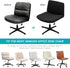 Armless Office Desk Chair Cover Stretch Waterproof Jacquard Wide Seat Mid Back Accent Chair Slipcover Criss Cross Chair