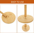 Wooden Paper Towel Holder Stand (4 Pcs), Non-Slip Countertop Paper Roll Holder for Kitchen Countertop and Table
