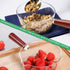 DOERDO Clear Glass Pot, Milk Pan with Wooden Handle, Breakfast Cooking Pot for Home Kitchen