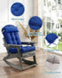 NAVINE Adirondack Chair Cushion& Head Resting Pillow, High Back Patio Cushions with Ties and Non-Slip Bottom