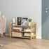 3-Tier UDEAR Bamboo Shoe Rack Shoe Storage Organizer Entryway Shoe Shelf