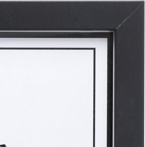 Malden International Designs Wooden Document Frame, 8.5x11, Black