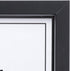 Malden International Designs Wooden Document Frame, 8.5x11, Black