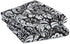 DII Cotton Dish Towel Set, Damask Print, Black, 18x28, 2 Count