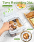 Countertop 11.4 7.5 6.7 Inch Dynta Large Bread Box for Kitchen x x Airtight Bread Storage Container Time Recording