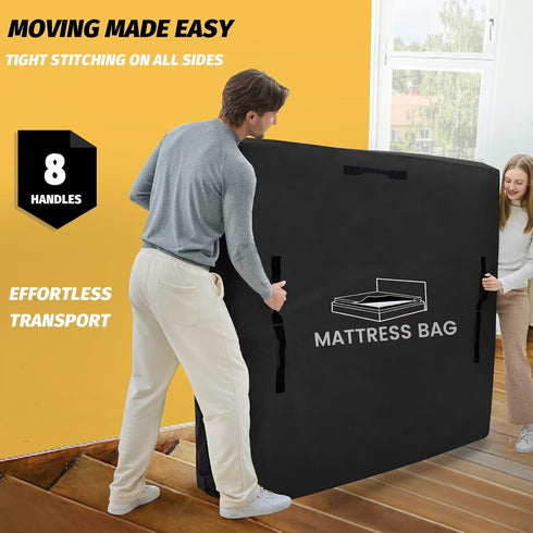 8 (82x57x13.5 Mattress Bags for Moving and Storage, BETU Waterproof Mattress Protector Full XL Mattress Cover