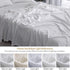 55% 45% 1-Piece BISELINA Linen Sheet French Flax Flat Sheet Only Euro Linen Cotton Basic Style Solid Color Soft