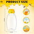 48 12 oz Didaey Pcs Plastic Honey Bottles Clear Jars Honey Dispenser with Lids Caps Containers Leak Resistant Empty