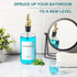 1 Pack, 17oz Mouthwash Dispenser for Bathroom, Glass Mouthwash Dispenser with Cup, Mouth Wash Container Bottle