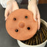 Clay Dolma Pot Lid Cover, Weighted Handcrafted Clay Lid for Dolma Cooking, Small (7.3 inches)