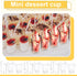 300 Pack 3oz 5oz Events(3 Funtery Mini Dessert Cups with Spoons - Reusable Clear Plastic Yogurt Parfait & Appetizer