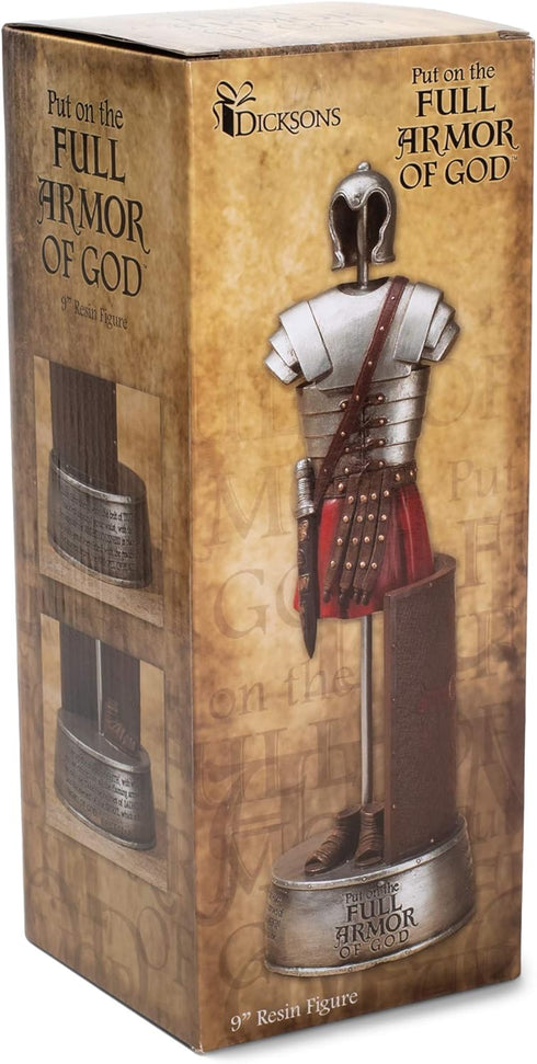Dicksons Full Armor of God Soldier Figurine, 9.5 Inch Resin Stone, Ephesians 6 Scripture