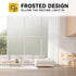 Window Privacy Film, Frosted Glass Window Film for Bathroom and Home Office, Static Cling Non-Adhesive Coverings