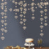 52 Ft Champagne Gold Heart Garland for Valentines Day Party Decorations, Hanging Paper Diamond Streamer Banner