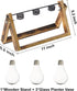 Bulb Marbrasse Plant Propagation Stations with Wooden Stand, Desktop Plant Terrarium Holder Vase, Glass Vase Container