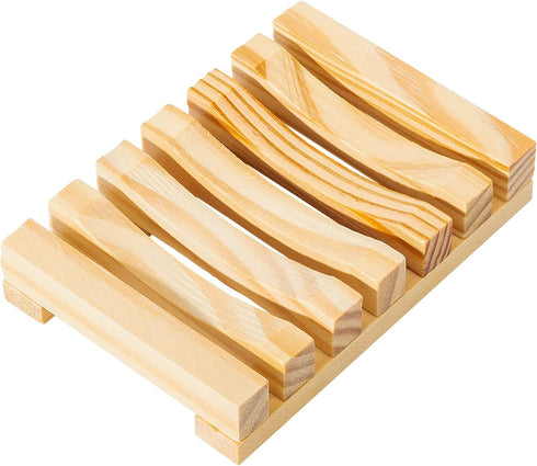 Urbanstrive Eco-Friendly Natural Wooden Soap Dish - Biodegradable Soap Saver Holder Tray for Bathroom, Zero Waste,
