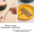 Microwave Ramen Bowl Cooker with Handles, Noodle Bowls with Lid and Chopsticks, Dishwasher Safe, Yellow & Green