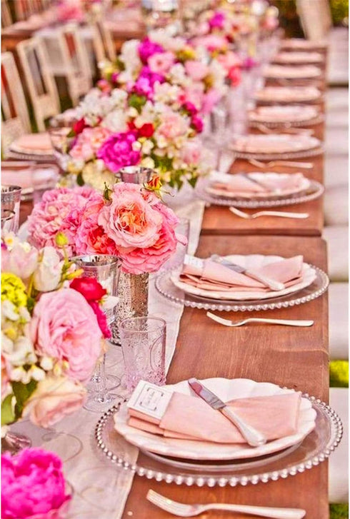 100% Cotton Cloth Napkins Set of 4, Washable Dinner Napkins 18x18 Inches with Hemmed Edges for Events & Parties