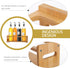 Wooden Spice Rack Organizer for Kitchen Countertop, Cabinet for Spice Bottles, Jars, Seasonings, Baking Supplies
