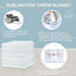 6 (30 40 Inch) Preboun Pcs Sublimation Throw Blanket Thick Plush Blankets Soft Fuzzy Blanket White Blank Blanket
