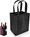 Reusable Wine Bottle Carrier Bag with 6 Compartments Dividers, Picnic Travel Shopping Fishing Party Holder
