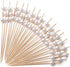 PuTwo 300 Counts Cocktail Toothpicks - Handmade Natural Bamboo Skewers for Appetizers, Fruits, Dessert with White Pearls
