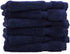 13x13 inches Set 6 Makeup Remover washcloth. Turkish Cotton Perfect for Makeup Bag - of - Navy Blue