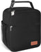 Durable Lunch Box for Men & Women, Reusable Small Lunch Bag in Black for Adults