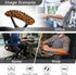 Brown Leopard Print Office Chair Armrest Covers - 1 Pair Durable, Stain Resistant Nonslip Fabric Protect Cover for