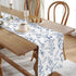 Summer 13x108 Inch PROCIDA Navy Blue Floral Table Runner Wildflower Runner for Table Small Seasonal Spring Coffee Table