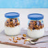 48 Set Tessco for you Pcs Yogurt Jar Lids Plastic Yogurt Lids Compatible with Oui Jars Food Storage Replacement Lid
