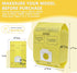 Vacuum Bags Replacement for Kenmore Canister C/Q 50555 50557 50558, Premium Dust Bag, 36 Pack