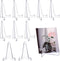 Bucherry 10 Packs Acrylic Easel Stands, Mini Coin Display Easel Holder, 3.4 x 2.5 Inch (Clear)