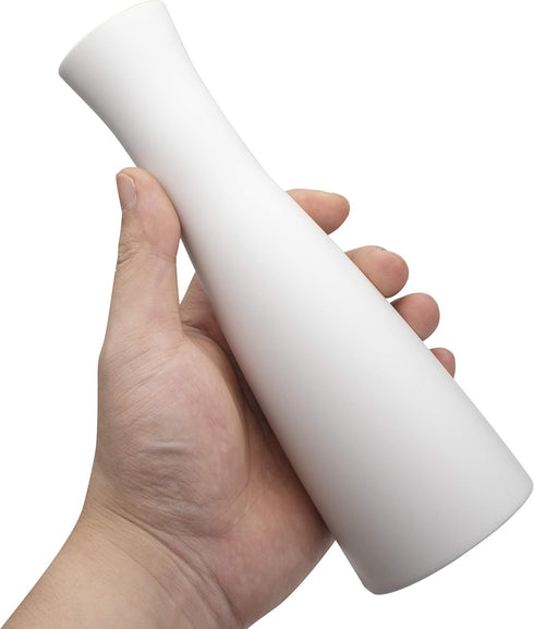 Tall Conic Composite Plastics Flower Vase - Small Bud Decorative Floral Vase for Arranging Bouquets