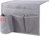 Bedside Storage Organizer, Table Cabinet Storage Organizer Caddy for Remotes, Phone, Glasses (4 Pockets-Grey)