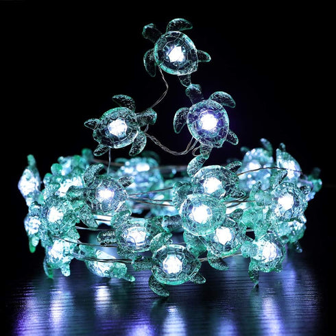 18.7 40 WSgift Sea Turtle Decorative String Lights, Ft LED USB Plug-in Silver Copper Wire Beach Theme Fairy Lights