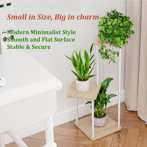 3 3 AZERPIAN Tier Plant Stand Indoor Metal Plant Shelf for Multiple Plants Corner Flower Holders for Living Room