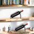 Countertop Wine Rack, 4 Pcs Wine Bottle Holder, Metal Small Wine Rack, Tabletop Storage Stand for Cabinet, Black