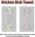 Qilerongrong Set 2 18x26 Inch Bunny Eucalyptus Easter Kitchen Dish Towels, Buffalo Plaid Cute Rabbit Dish Towel