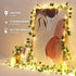 6.56ft 20 8 1 Pack Vines with Lights Battery Operated, LED Pothos with Fairy Lights, Leaf Lights with Modes, Fake Vines