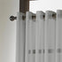 Curtainworks Soho Voile Sheer Grommet Curtain Panel, Silver, 59 by 84"