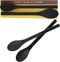 Honey Bear Kitchen Silicone Stirring Spoon - Set of 2 Black Bear for Coffee & Tea