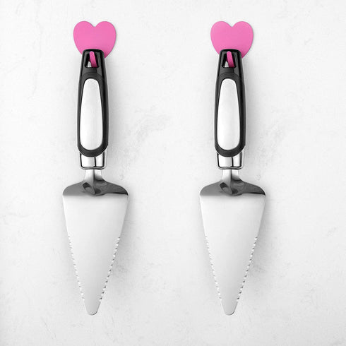2PCS Stainless Steel Flatware Pie Server - Cake Cutter for Pizza, Tart, Dessert Slicing