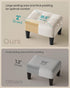 330 lb ULOM501W01 SONGMICS Foot Stool with Legs, Small Footstool Ottoman, Velvet Seat with Thick Cushion, for Living