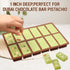 12 1 1 Inch 100Pcs In Chocolate Molds, Deep Dubai Silicone Chocolate Bar Mold with Storage Bag, Break Apart Non-stick