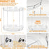Yieach 360 Counter Organizer,2 Clear Rotating Bathroom Tier Spinning Perfume Organizer and Makeup Tower