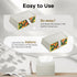 QUISBE (Cream-1 Pack) Tissue Box Cover Holder Compatible with Kleenex Disposable Paper Hand Towels, Leather Paper Towel
