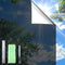 DUOFIRE One Way Window Film, Black-Silver Heat Blocker Privacy Tint Reflective Mirror Window Covering, 11.8x78.7in